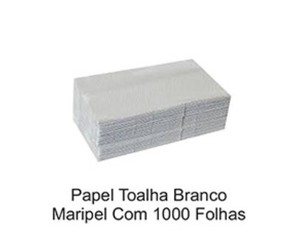 Papel toalha Branco Maripel com 1000 folhas
