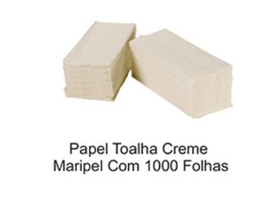 Papel toalha creme Maripel com 1000 folhas