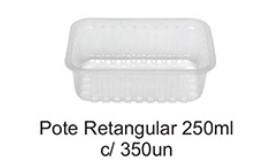 POTE RETANGULAR 250ML