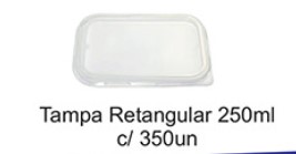 TAMPA RETANGULAR 250ML