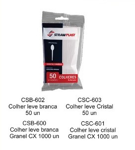 Colher LEVE Branca ou Cristal