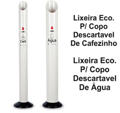 Lixeiras para copo descartável