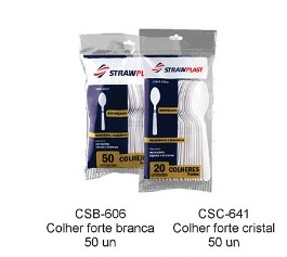 Colher FORTE Branca ou Cristal