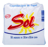 7976 GUARDANAPO SOL 20X23CM PC 100UN 			